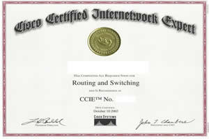Cisco全球认证证书