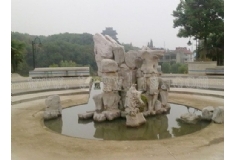 塑石假山公园造景水池