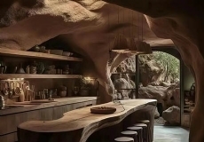 室内景观岩洞