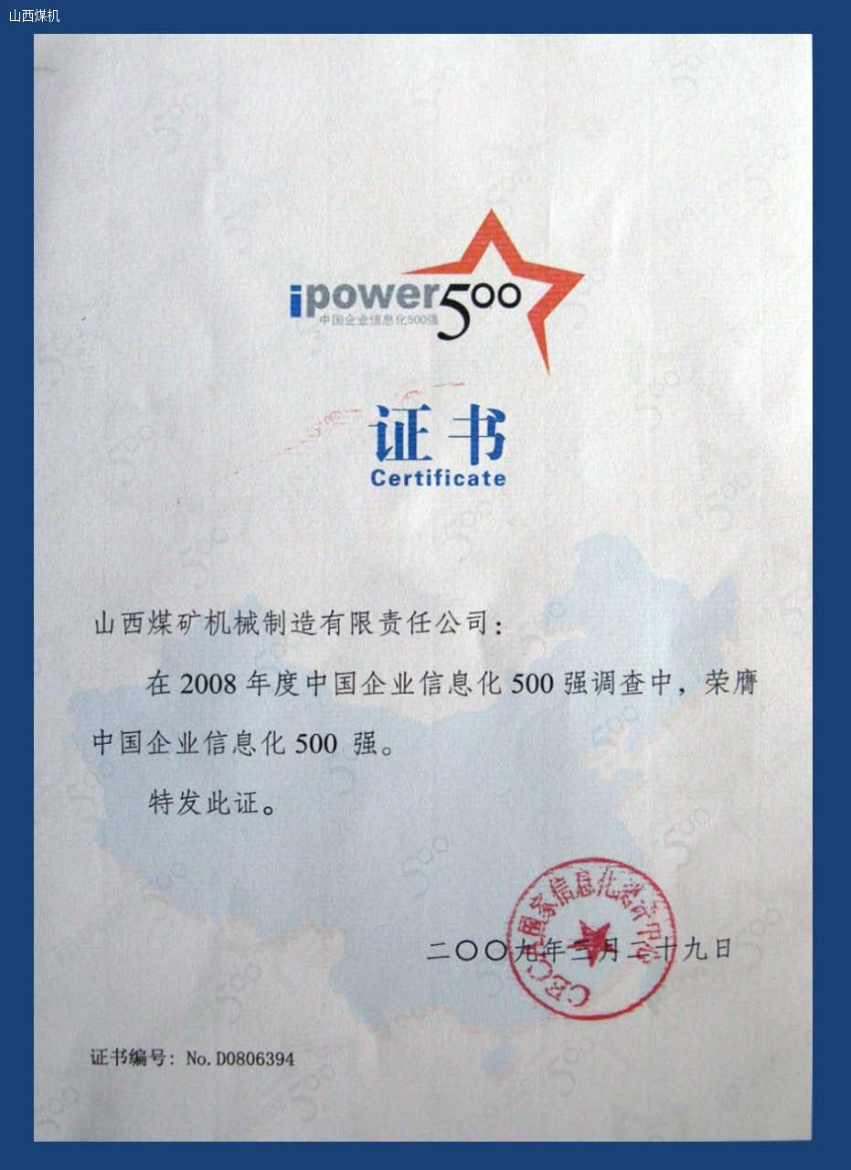 中国企业信息化500强