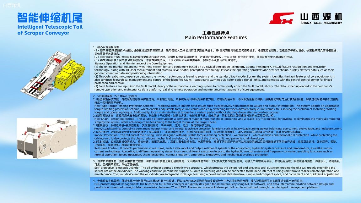智能伸缩机尾