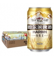 哈尔滨（Harbin） 小麦王啤酒 550ml*20听 麦香浓郁 一起哈啤