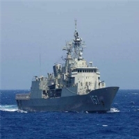 澳海军军舰气模假目标靶子