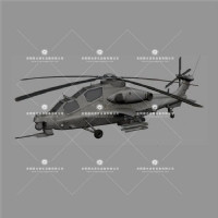武装直升机气模